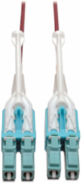 10Gb Duplex Multimode Fiber Patch Cable, 50/125 OM4, 1M (3 ft), Magenta