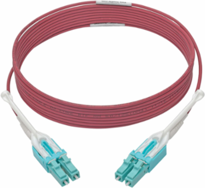 10Gb Duplex Multimode Fiber Patch Cable, 50/125 Micron, 3M (10 ft), Magenta