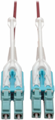 10Gb Duplex Multimode Fiber Patch Cable, 50/125 Micron, 3M (10 ft), Magenta