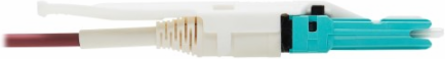 Fiber Optic Cable, Duplex Multimode 50/125 OM4, CS-PC/LC-PC, LSZH, Magenta, 5 m