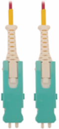 Fiber Optic Cable, Multimode 50/125 OM4, Duplex SN-PC, LSZH, Magenta, 3 m