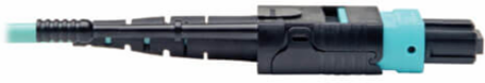 MTP/MPO Patch Cable, 12 Fiber, 5 Meter, OM3, Aqua, 40GbE
