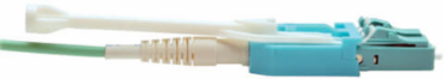MTP/MPO to 8xLC Fan-out Cable, 5M, OM3, Aqua, 40GbE