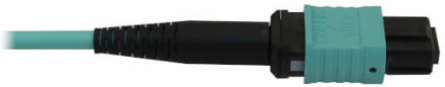 Fiber Optic Cable, MTP/MPO-PC to 4x Duplex LC/PC, 12F Multimode OM3 50/125, LSZH, Aqua, 3 m
