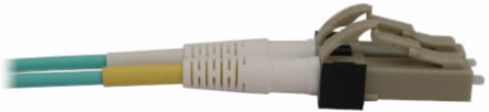 Fiber Optic Cable, MTP/MPO-PC to 4x Duplex LC/PC, 12F Multimode OM3 50/125, LSZH, Aqua, 5 m