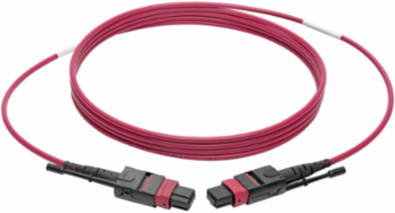 12-Fiber MTP/MPO Multimode Patch Cable, 1M, OM4, Magenta