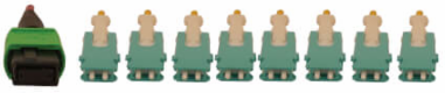 Fiber Optic Cable, MTP/MPO-APC to 8x Duplex SN-PC, 16F Multimode OM4, LSZH, Magenta, 2 m