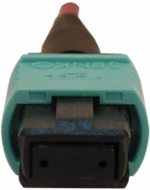 Fiber Optic Cable, MTP/MPO-PC to 4x Duplex SN-PC, 12F Multimode OM4, LSZH, Magenta, 3 m