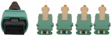 Fiber Optic Cable, MTP/MPO-PC to 4x Duplex SN-PC, 12F Multimode OM4, LSZH, Magenta, 3 m
