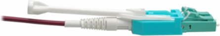 3M MTP/MPO to 8xLC Fan-Out Patch Cable, OM4 Multimode, 40Gb, Magenta