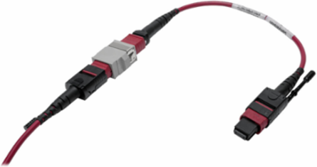 MTP/MPO 12-Fiber Adapter, Polarity C to B, OM4, 8 Inch
