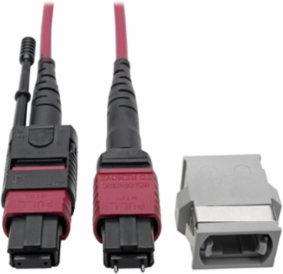 MTP/MPO 12-Fiber Adapter, Polarity C to B, OM4, 8 Inch