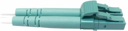Fiber Optic Breakout, 400G Multimode OM4, 16F MTP/MPO-APC to (x4) LC Duplex (F/M), Magenta, 1 m