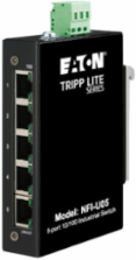Unmanaged Industrial Ethernet Switch, 5-Port, 10/100 Mbps, DIN/Wall Mount, -40 to 75°C