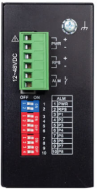 Unmanaged Industrial Ethernet Switch, 8-Port, 10/100 Mbps, iQoS, DIN Mount, -40 to 75°C