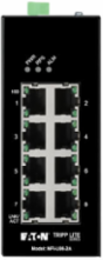 Unmanaged Industrial Ethernet Switch, 8-Port, 10/100 Mbps, iQoS, DIN Mount, -40 to 75°C