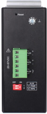 Managed Industrial Gigabit Ethernet Switch, 4-Port, 2 SFP Slots, DIN Mount, -40 to 75°C