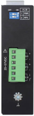 Managed Industrial Gigabit Ethernet Switch, 5-Port, 1 SFP Slot, DIN Mount, -40 to 75°C