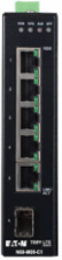 Managed Industrial Gigabit Ethernet Switch, 5-Port, 1 SFP Slot, DIN Mount, -40 to 75°C