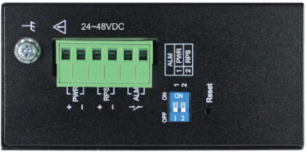 Managed Industrial Gigabit Ethernet Switch, 8-Port, 2 SFP Slots, DIN Mount, -40 to 75°C