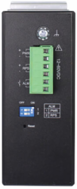 Managed Industrial Gigabit Ethernet Switch, 8-Port, Layer 2, 4 SFP Ports, DIN Mount, -40 to 75°C