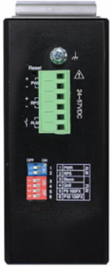 8-Port Lite Managed Industrial Gigabit Ethernet Switch - 10/100/1000 Mbps, PoE+ 30W, 2 GbE SFP Slots, -10° to 60°C, DIN Mount, TAA