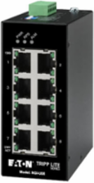 Unmanaged Industrial Gigabit Ethernet Switch, 8-Port, 10/100/1000 Mbps, DIN Mount