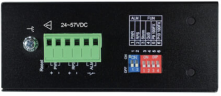 Industrial Gigabit PoE+ Ethernet Switch, 8-Port, 30W, 2 GbE SFP Slots, -40 to 75C, DIN Mount
