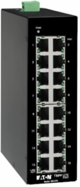 Unmanaged Industrial Gigabit Ethernet Switch, 16-Port, 10/100/1000 Mbps, DIN Mount