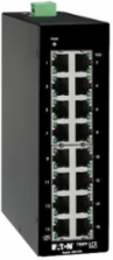 Unmanaged Industrial Gigabit Ethernet Switch, 16-Port, 10/100/1000 Mbps, DIN Mount