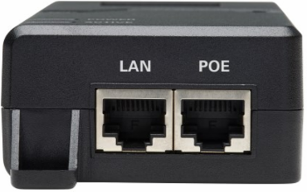 PoE+ Midspan Active Injector, Gigabit, IEEE 802.3at/af, 30W, 1 Port, International Power Cords
