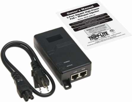 Gigabit PoE+ Injector 30W, 1 Port, RJ45, Desktop, PoE 802.3at/802.3af
