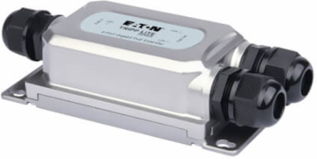 Gigabit Ethernet PoE+ Extender/Repeater, 2 Port, Cat5e/6/6a, 95W, IP67, IK10, 328 ft