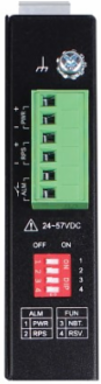 Industrial Gigabit Ethernet PoE++ Midspan Injector, 802.3bt, 60W, DIN Rail, IP30, 1 Port