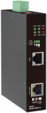 Industrial Gigabit Ethernet PoE++ Midspan Injector, 802.3bt, 60W, DIN Rail, IP30, 1 Port