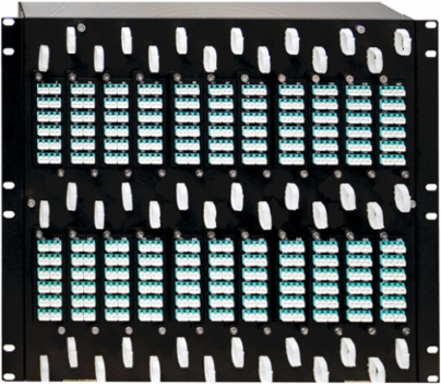 Robotic Fiber Panel System - 512 Multimode LC Ports, 10U Rack Height
