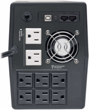 1000VA Line-Interactive UPS, 560W, 8 NEMA 5-15R Outlets, 120V