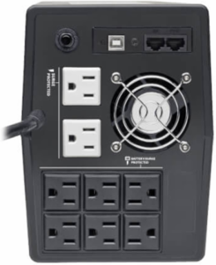1200VA 600W Line-Interactive UPS with 8 Outlets, 120V, Tower