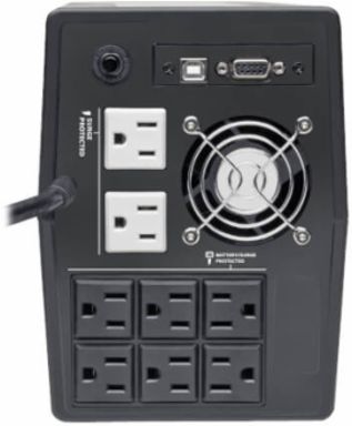 1440VA 900W Line-Interactive UPS with 8 NEMA 5-15R Outlets, AVR, 120V