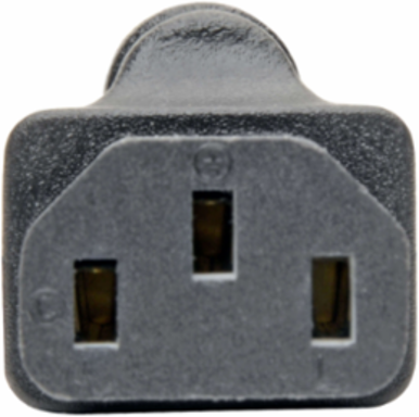 NEMA 5-15P to C13 Power Cord Adapter - 10A, 125V, Black