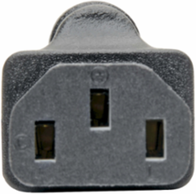 NEMA 5-15P to C13 Power Cord Adapter - 10A, 125V, Black