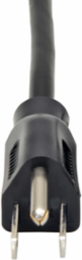Computer Power Cord 6 ft, NEMA 5-15P to Left Angle C13, 10A, 125V, 18 AWG