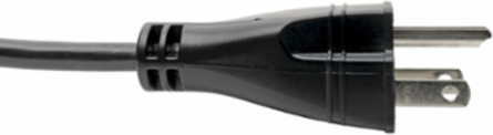 Hospital-Grade Power Cord, 6 ft., 10A, 125V, NEMA 5-15P to C13, Black
