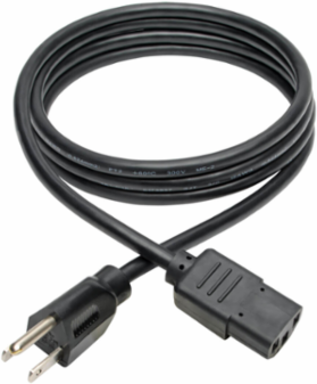 Desktop Computer AC Power Cable, 6 ft., NEMA 5-15P to C13, 10A