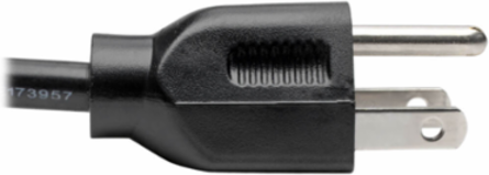 Desktop Power Cable, NEMA 5-15P to C13, 8 ft, 16 AWG, 125V, 13A, Black