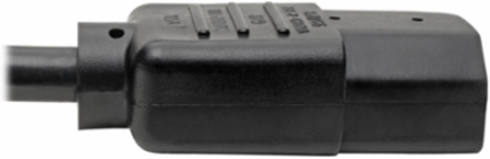 Hospital-Grade Power Cord 25 ft, NEMA 5-15P-HG to C13, 15A, 14 AWG, Black