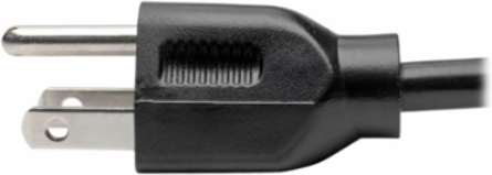 Desktop Computer Power Cable 25 ft, NEMA 5-15P to C13, 18 AWG, 10A, Black