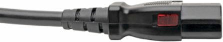 NEMA 5-15P to Locking C13 Power Cord - 1 ft, 18 AWG, 10A, 125V