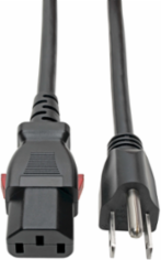 3 ft. NEMA 5-15P to Locking C13 Computer Power Cord, 10A, 125V, 18 AWG