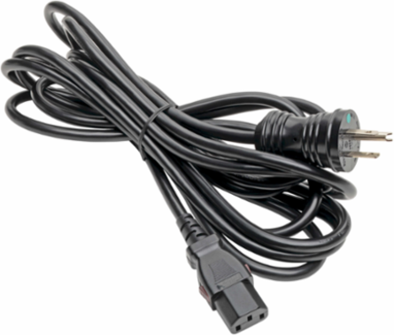 Hospital-Grade Power Cord, NEMA 5-15P to Locking IEC C13, 15 ft, 10A, 18 AWG